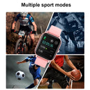 P8 1.4 Inch Heart Rate Blood Pressure Monitoring Smart Watch, Color: Pink