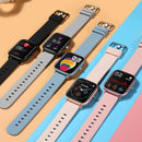 P8 1.4 Inch Heart Rate Blood Pressure Monitoring Smart Watch, Color: Black Steel