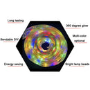 Christmas LED Lights Bronzing Double Ribbon String Lights, Specification: 10m(Gold Warm Light)