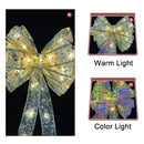 Christmas LED Lights Bronzing Double Ribbon String Lights, Specification: 4m(Silver Warm Light)