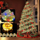 Christmas LED Lights Bronzing Double Ribbon String Lights, Specification: 5m(Silver Color Light)