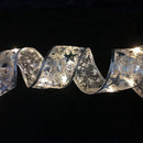 Christmas LED Lights Bronzing Double Ribbon String Lights, Specification: 4m(Silver Warm Light)