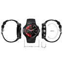 K28H 1.32 Inch Heart Rate/Blood Pressure/Blood Oxygen Monitoring Watch, Color: Black