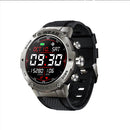 K28H 1.32 Inch Heart Rate/Blood Pressure/Blood Oxygen Monitoring Watch, Color: Silver Gray