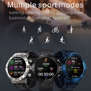 K28H 1.32 Inch Heart Rate/Blood Pressure/Blood Oxygen Monitoring Watch, Color: Silver Gray