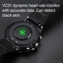 K28H 1.32 Inch Heart Rate/Blood Pressure/Blood Oxygen Monitoring Watch, Color: Silver Gray