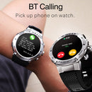 K28H 1.32 Inch Heart Rate/Blood Pressure/Blood Oxygen Monitoring Watch, Color: Silver Steel