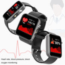 T68 1.54 Inch Body Temperature Monitoring Smart Watch with Flashlight Function(Black)
