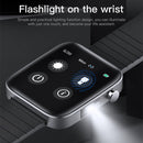 T68 1.54 Inch Body Temperature Monitoring Smart Watch with Flashlight Function(Black)