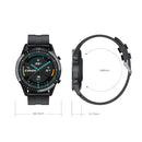 I9 1.3 Inch Heart Rate/Blood Pressure/Blood Oxygen Monitoring Watch, Color: Black Leather