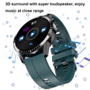 I9 1.3 Inch Heart Rate/Blood Pressure/Blood Oxygen Monitoring Watch, Color: Black Leather