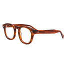 Men Retro Depp Round Frame Glasses Detachable Dual Purpose Polarized Sunglasses(Tortie)