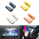 5 Pairs Car Mobile Phone Bracket Dashboard Navigation Paste Adjustable Bracket(Pink)