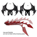 Halloween Carnival Kids Dress Up Toy Dragon Wings Tail Mask Set, Size: One Code(Green)