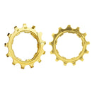 2PCS VG Sports Bike Lightweight Wear -Resistant Freewheel Patches, Style: 12 Speed 13T (Gold)