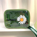 Travel Portable Transparent Large-Capacity Cosmetic Storage Bag, Specification: Small(Avocado)