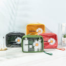 Travel Portable Transparent Large-Capacity Cosmetic Storage Bag, Specification: Small(Mangosteen Black)