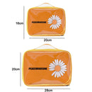 Travel Portable Transparent Large-Capacity Cosmetic Storage Bag, Specification: Small(Avocado)