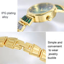 BS Bee Sister FA1700 Diamond Inlaid Ladies Watch Symphony Wrist Watch(Golden Red)