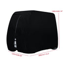 210D Oxford Cloth Golf Cart Cover Scooter Kart Dust Cover, Specification: 285 x 122 x 168cm(Black)