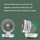 YANGZI Home Desktop Turbo Quiet Air Circulation Fan US Plug, Style: Non-remote Head Model (White)