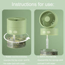 OM008 Desktop Foldable Spray Humidification Mini USB Water Cooling Fan(Mousse Green)