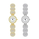 BS Bee Sister FA1606 Diamond Inlaid Ladies Watch Jewelry Chain Watch(Silver)