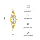 BS Bee Sister FA1540 Ladies Oval Small Chain Watch with Diamonds(Rose Gold)