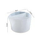 2 PCS DIY Crystal Epoxy Color Separation Cup Silicone Toning Cup, Style: 3 Grid