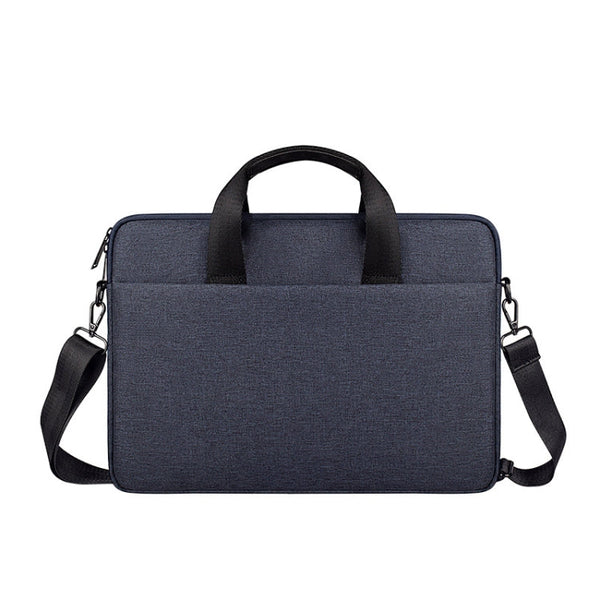 ST09 Portable Single-shoulder Laptop Bag, Size: 13.3 inches(Navy Cyan with Shoulder Strap)
