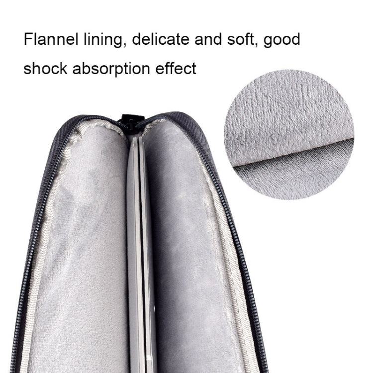 ST09 Portable Single-shoulder Laptop Bag, Size: 13.3 inches(Navy Cyan with Shoulder Strap)