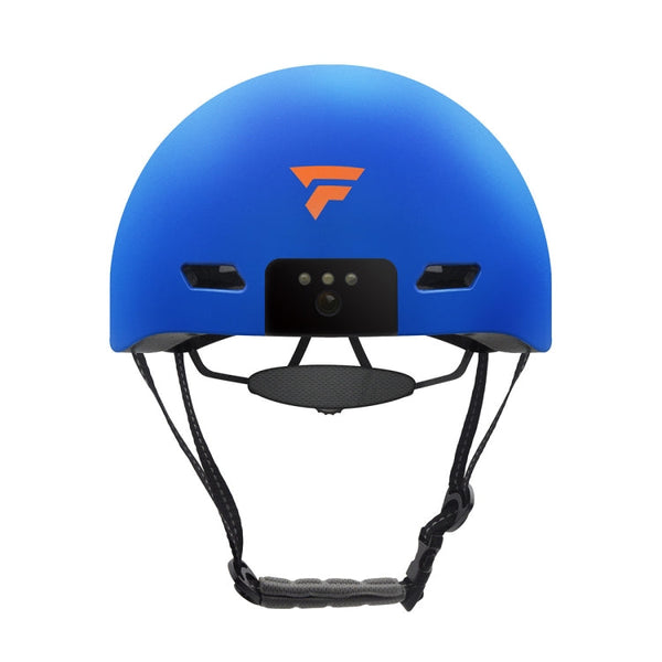 Foxwear V6 Camera Recorder Smart 1080P HD With Light Riding Helmet, Size: One Size(Blue)