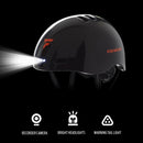 Foxwear V6 Camera Recorder Smart 1080P HD With Light Riding Helmet, Size: One Size(Black)