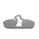 Clip-nose Reading Glasses Portable Reading Mirror No Mirror Leg Glasses, Degree: +150(Grey)