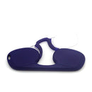 Clip-nose Reading Glasses Portable Reading Mirror No Mirror Leg Glasses, Degree: +250(Blue)