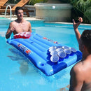 Water Inflatable Drink Cup Hole Floating Row Table Tennis Floating Table(145x60cm)