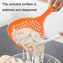 10PCS Home Kitchen Fish Dumplings Spicy Hot Big Colander(Orange)
