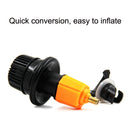 SUP Paddle Kayak Surfboard Valve Adapter Car Pump Conversion Head(Orange)