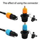 SUP Paddle Kayak Surfboard Valve Adapter Car Pump Conversion Head(Orange)