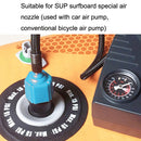 SUP Paddle Kayak Surfboard Valve Adapter Car Pump Conversion Head(Orange)
