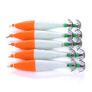 5 PCS / Bag HENGJIA SJ001 Luminous Explosion Squid Hook Deep Sea Fishing Fake Bait(2)