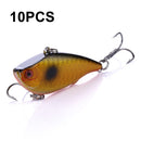 10 PCS HENGJIA VI022 10g 6cm Plastic VIB Lure Hard Bait With Sound Beads(3)