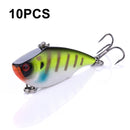 10 PCS HENGJIA VI022 10g 6cm Plastic VIB Lure Hard Bait With Sound Beads(8)