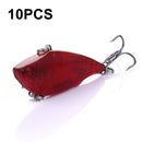 10 PCS HENGJIA VI022 10g 6cm Plastic VIB Lure Hard Bait With Sound Beads(10)
