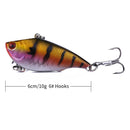 10 PCS HENGJIA VI022 10g 6cm Plastic VIB Lure Hard Bait With Sound Beads(10)