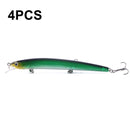 4 PCS HENGJIA MI130 13.5cm 15.5g Far Throwing Floating Water Laser Bait(6)