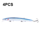 4 PCS HENGJIA MI130 13.5cm 15.5g Far Throwing Floating Water Laser Bait(10)