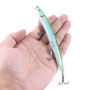 4 PCS HENGJIA MI130 13.5cm 15.5g Far Throwing Floating Water Laser Bait(7)