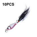 10 PCS HENGJIA LB003 Small Iron Plate 2.5cm 4g Far Delivery Freshwater Bait(3)