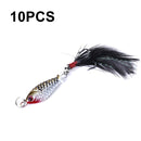 10 PCS HENGJIA LB003 Small Iron Plate 2.5cm 4g Far Delivery Freshwater Bait(4)